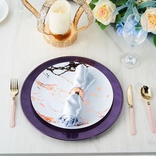 Purple Acrylic Charger Plate: The Perfect Event Tabletop Decor