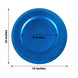 6 Pack 13inch Beaded Royal Blue Acrylic Charger Plate, Plastic Round Dinner Charger Event