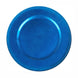 6 Pack 13inch Beaded Royal Blue Acrylic Charger Plate, Plastic Round Dinner Charger Event#whtbkgd