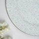 6 Pack | 13inch Iridescent Blue Glitter Acrylic Plastic Round Charger Plates