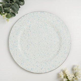 Create a Glamorous Table Setting with Glitter Accented Charger Plates