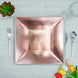 6 Pack | 12inch Blush/Rose Gold Square Rim Acrylic Charger Plates