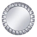 2 Pack | 13inch Silver Jeweled Rim Premium Glass Mirror Charger Plates#whtbkgd