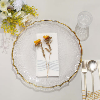 Protect Your Tablecloths with Elegant Gold Sunflower Charger Plates