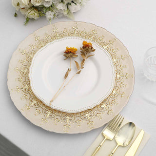 Durable and Timeless Ornate Design Dinner Serving Trays