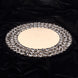 14inch Gold Wired Metal Acrylic Crystal Beaded Charger Plate