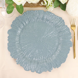 Add Elegance to Your Table with Dusty Blue Charger Plates