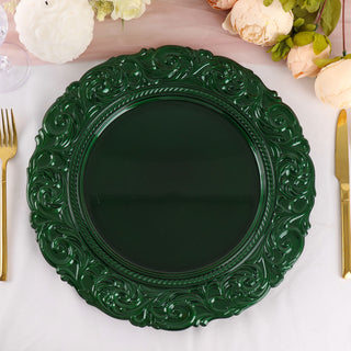 Add Elegance to Your Table with Emerald Green Charger Plates