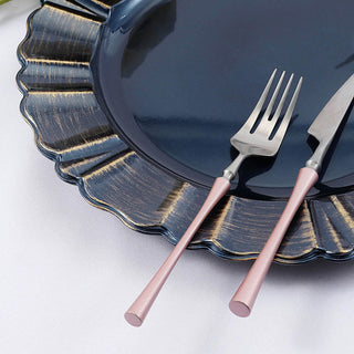 Elevate Your Table Decor with Navy Blue Acrylic Charger Plates