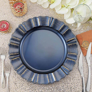 Add Elegance to Your Table with Navy Blue Acrylic Charger Plates