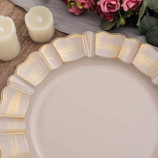 Create Unforgettable Events with Nude Taupe Charger Plates