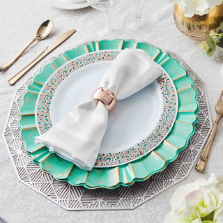 Turquoise Acrylic Plastic Charger Plates: The Perfect Tableware for Every Celebration