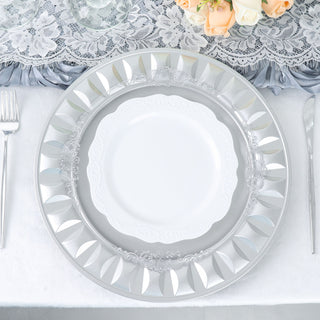 Stunning Silver Plastic Service Plates for Any Occasion
