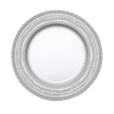 6 Pack | 13inch Silver Boho Lace Embossed Acrylic Plastic Charger Plates#whtbkgd