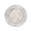 6 Pack | 13inch White Washed Sunray Faux Wood Plastic Charger Plates