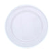 10 Pack Clear Economy Plastic Charger Plates With Silver Rim, 12inch Round Dinner Chargers#whtbkgd