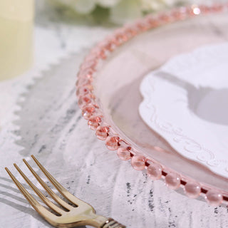 Create Memorable Tablescapes with Transparent Blush Charger Plates