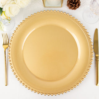 Add Elegance and Style with Gold Acrylic Charger Plates