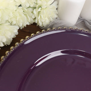 Create an Artistic Presentation with Beaded Charger Plates