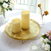 12inch Gold Wavy Hairpin Leg Metal Wedding Cake Cupcake Stand, Pedestal Serving Tray