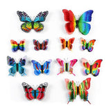 12 Pack | Double Wing 3D Butterfly Wall Decals, DIY Stickers Decor - Summer Collection#whtbkgd