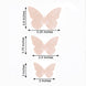 12 Pack | 3D Blush Butterfly Wall Decals DIY Removable Mural Stickers Cake Decorations