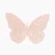 12 Pack | 3D Blush Butterfly Wall Decals DIY Removable Mural Stickers Cake Decorations#whtbkgd