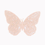12 Pack | 3D Blush Butterfly Wall Decals DIY Removable Mural Stickers Cake Decorations#whtbkgd
