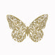 3D Gold Butterfly Wall Decals, DIY Mural Stickers, Metallic Butterfly Cake Decorations#whtbkgd