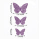 12 Pack | 3D Purple Butterfly Wall Decals DIY Removable Mural Stickers Cake Decorations