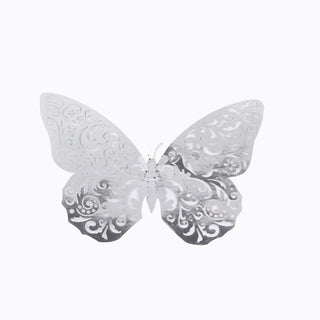 Transform Any Space with 3D Silver Butterfly Wall Decals
