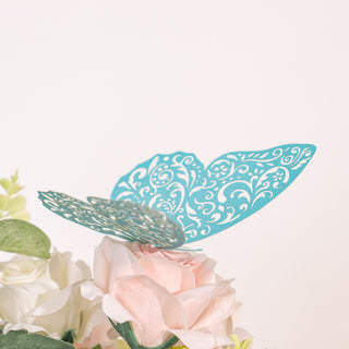 Gorgeous Turquoise Butterfly Wall Decals