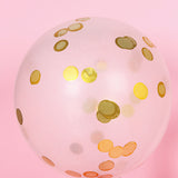 18G Bag | Gold Round Foil Metallic Table Confetti Dots, Balloon Confetti Decor