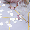 18G Bag | Silver Round Foil Metallic Table Confetti Dots, Balloon Confetti Decor
