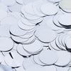 18G Bag | Silver Round Foil Metallic Table Confetti Dots, Balloon Confetti Decor#whtbkgd