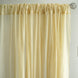 Champagne Fire Retardant Sheer Organza Premium Curtain Panel Backdrops With Rod Pockets - 10ftx10ft