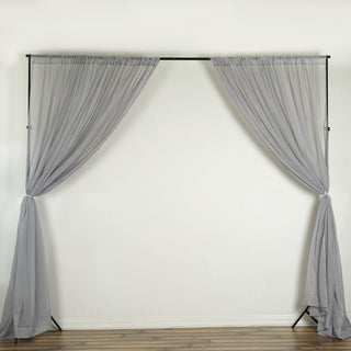 Create a Magical Atmosphere with Silver Flame Resistant Sheer Curtain Panels