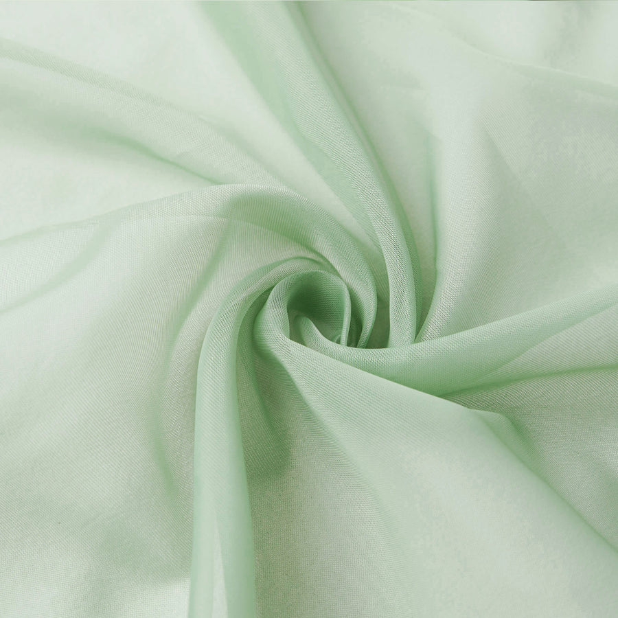 18ft | Sage Green Wedding Arch Drapery Fabric Window Scarf Valance, Sheer Organza Linen#whtbkgd