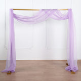 18ft Lavender Lilac Rose Sheer Organza Wedding Arch Drapery Fabric