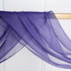 18ft | Purple Wedding Arch Drapery Fabric Window Scarf Valance, Sheer Organza Linen