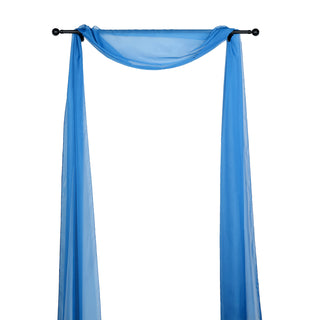 Durable and Delicate Royal Blue Sheer Organza Fabric