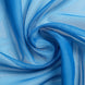 18ft | Royal Blue Wedding Arch Drapery Fabric Window Scarf Valance, Sheer Organza Linen#whtbkgd