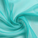18ft | Turquoise Wedding Arch Drapery Fabric Window Scarf Valance, Sheer Organza Linen#whtbkgd