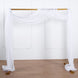 18ft | White Wedding Arch Drapery Fabric Window Scarf Valance, Sheer Organza Linen