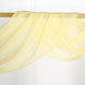18ft | Yellow Wedding Arch Drapery Fabric Window Scarf Valance, Sheer Organza Linen