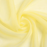 18ft | Yellow Wedding Arch Drapery Fabric Window Scarf Valance, Sheer Organza Linen#whtbkgd