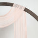 20ft Blush Gauze Cheesecloth Fabric Wedding Arch Drapery, Window Scarf Valance, Boho Decor#whtbkgd