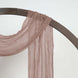 20ft Dusty Rose Gauze Cheesecloth Fabric Arch Drapery, Window Scarf Valance, Boho Decor#whtbkgd