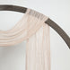20ft Nude Beige Gauze Cheesecloth Fabric Arch Drapery, Window Scarf Valance, Boho Decor#whtbkgd