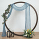 20ft Dusty Blue Gauze Cheesecloth Fabric Wedding Arch Drapery, Window Scarf Valance, Boho Decor
